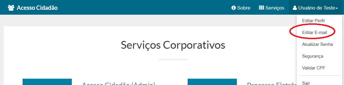 "Editar Email"
